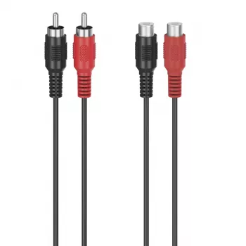 Hama 00305035 Audiokabel 5 m 2 x RCA Schwarz