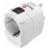 Hama World Travel Pro Reisestecker Universal Typ F Weiß