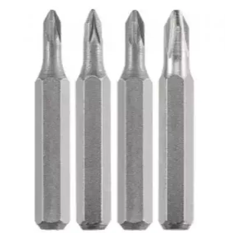 Schraubendreher-Bitsatz KWB 128140 – 4 Stück, Pozidriv PZ0 & PZ1, 28 mm