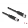 DeLOCK M8 3-poliges Kabel A-kodiert Stecker auf Buchse PUR TPU 5 m