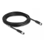 DeLOCK M8 3-poliges Kabel A-kodiert Stecker auf Buchse PUR TPU 5 m
