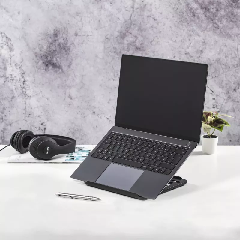 Laptop-Ständer Hama Rotation 39,1 cm 360° drehbar Schwarz