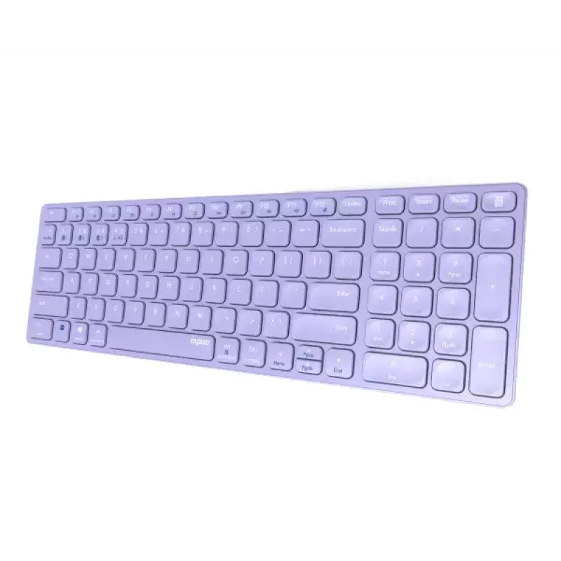 Kabellose Tastatur Rapoo E9700M QWERTZ Deutsch Flieder RF Bluetooth