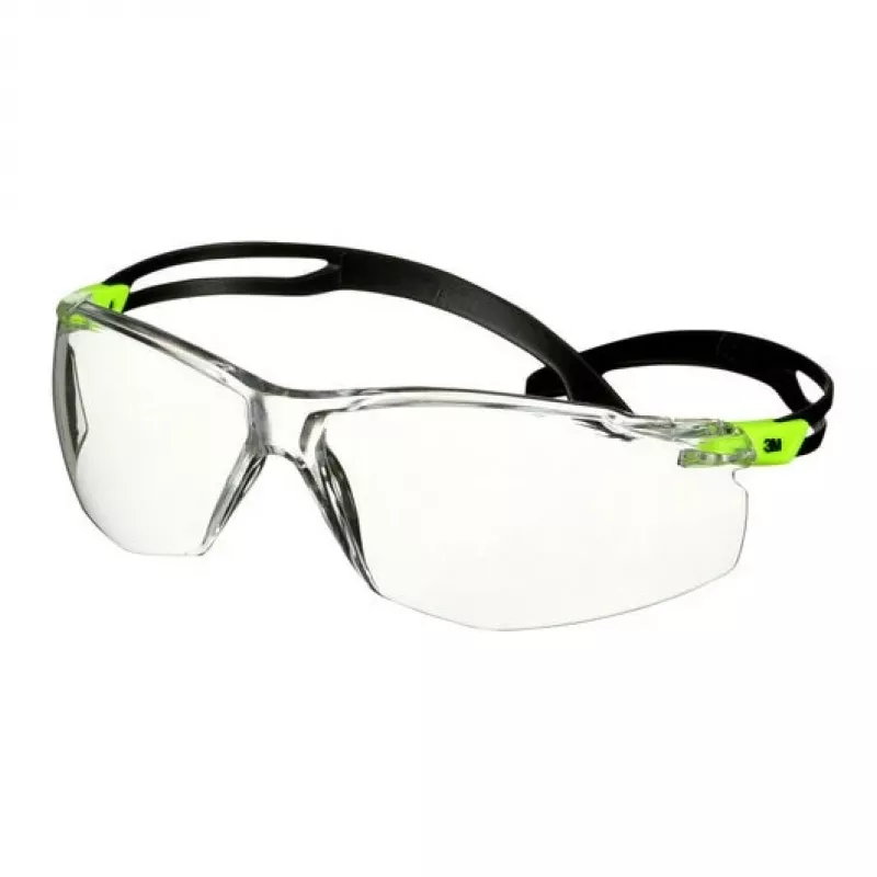 3M SF501SGAF-GRN-EU Schutzbrille Polycarbonat (PC) Schwarz, Grün