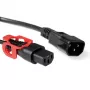 ACT Powercord C13 IEC Lock+ - C14 schwarz 2 m, PC1526