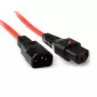 ACT Stromkabel C13 IEC Lock C14 rot 3 m PC1387 230V 10A