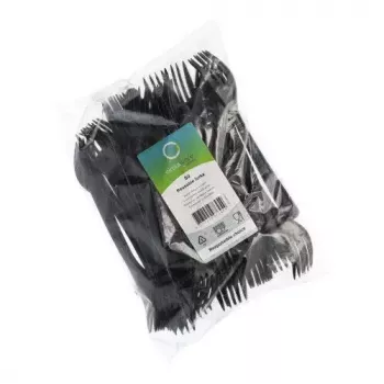 Einweggabel Papstar 96435 Polypropylen Schwarz 50 Stück