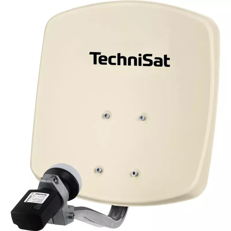 Satellitenantenne TECHNIVOLT DIGIDISH 33, beige, Aluminium, Verstärkung 30 dBi, 11,7–12,75 GHz / 10,7–11,7 GHz