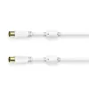 Koaxialkabel Hama 00205247 3 m Weiß Koaxialstecker