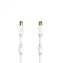 Koaxialkabel Hama 00205246 1,5 m Weiß Koaxialstecker