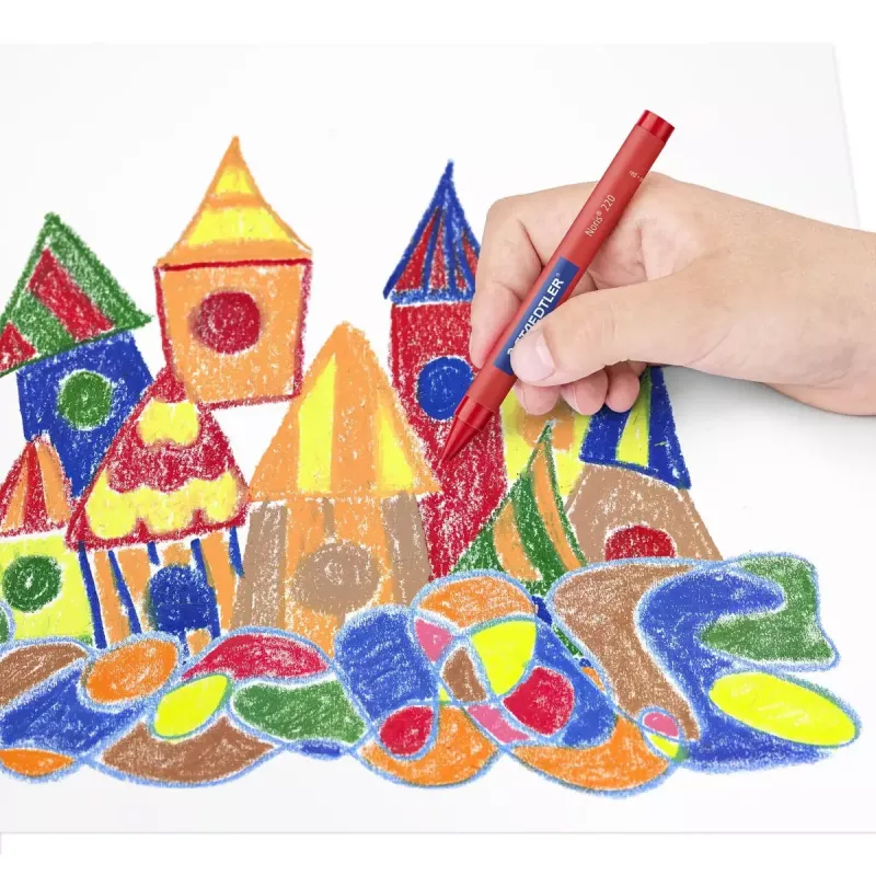Wachsmalstifte Staedtler 220 08 C24, sortierte Farben, 24 Stück