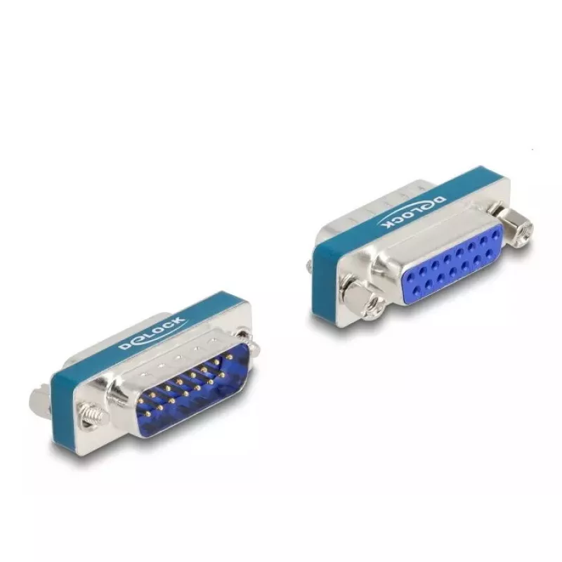 DeLOCK RF/EMI-Entstörfilter D-Sub 15-polig Stecker auf Buchse vergoldet