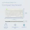 R-Go Tools Ergonomische Tastatur R-Go Compact Break, kompakte Tastatur mit Pausensoftware, QWERTY (UK), Bluetooth, weiß