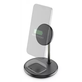Cellularline Mag Duo Wireless Charger 2-in-1 kabellose Ladestation für Apple-Geräte
