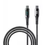 Cellularline Display Kabel USB-C-Kabel mit integriertem LCD-Display