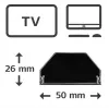 Hama 00220987 Kabelorganizer Universal Kabelkanal Schwarz 1 Stück