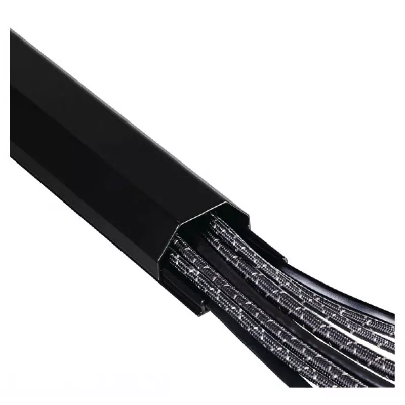 Hama 00220987 Kabelorganizer Universal Kabelkanal Schwarz 1 Stück