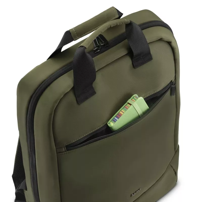Hama 00222054 Rucksack Schwarz, Oliv Recyceltes Polyester