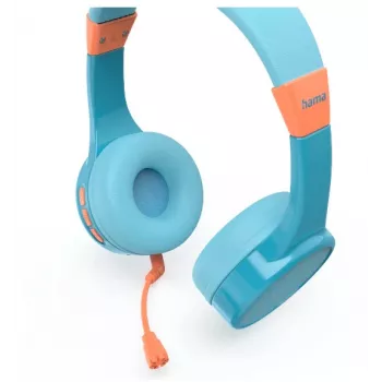 Hama Teens Guard II Headset Kabellos Head-band Anrufe/Musik USB Type-C Bluetooth Blau, Orange