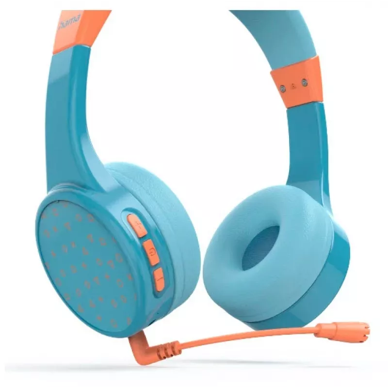 Hama Teens Guard II Headset Kabellos Head-band Anrufe/Musik USB Type-C Bluetooth Blau, Orange
