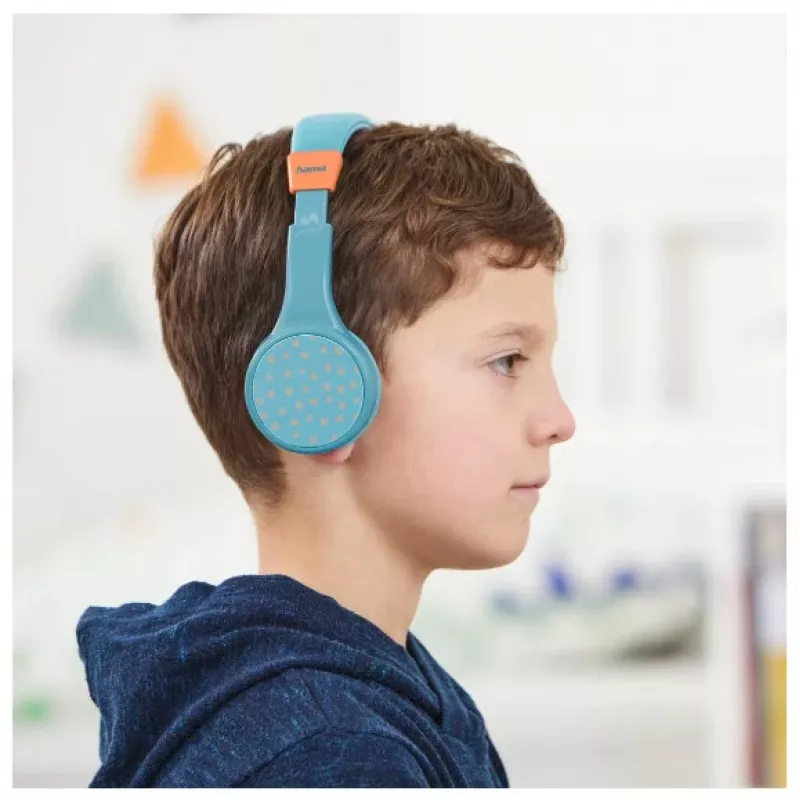 Hama Teens Guard II Headset Kabellos Head-band Anrufe/Musik USB Type-C Bluetooth Blau, Orange
