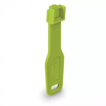 Lindy RJ45-Portblocker Grün, 10x + 1 Schlüssel, Portblocker + Schlüssel, RJ-45, Grün, Acrylnitril-Butadien-Styrol (ABS), 10 Stück, Polybeutel