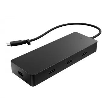HP 6G842AA 4K USB-C Multiport-Hub, Port-Replikator, USB-C, DP, schwarz
