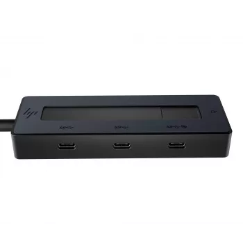 HP 6G842AA 4K USB-C Multiport-Hub, Port-Replikator, USB-C, DP, schwarz