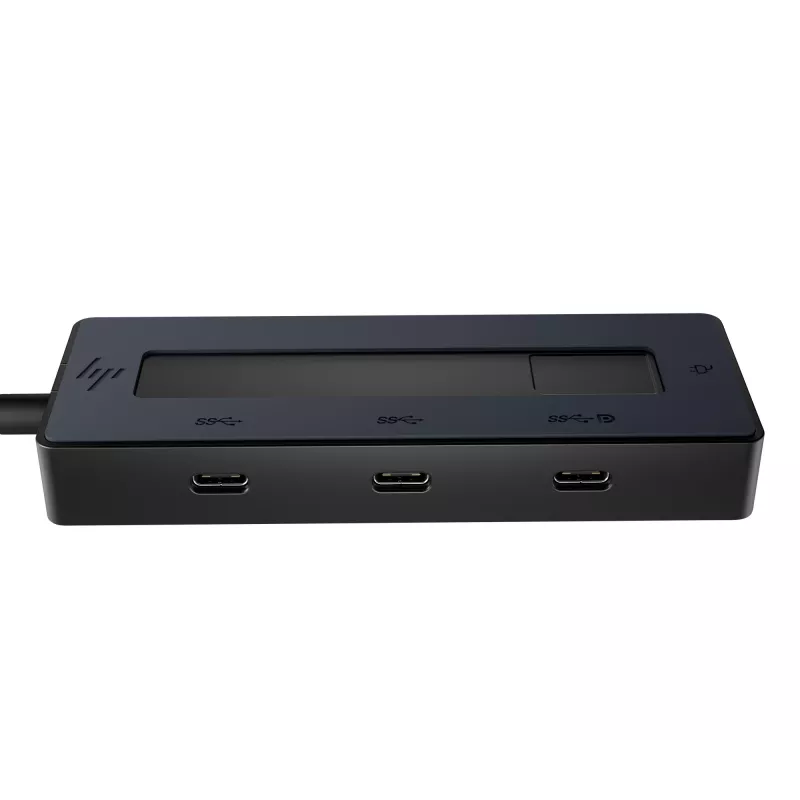 HP 4K USB-C Multiport Hub, USB Type-C, USB Type-C, 10000 Mbit/s, 3840 x 2160, Schwarz, 65 W