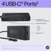 HP 4K USB-C Multiport Hub, USB Type-C, USB Type-C, 10000 Mbit/s, 3840 x 2160, Schwarz, 65 W