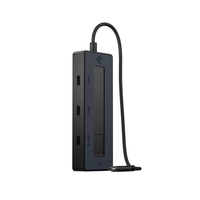 HP 4K USB-C Multiport Hub, USB Type-C, USB Type-C, 10000 Mbit/s, 3840 x 2160, Schwarz, 65 W