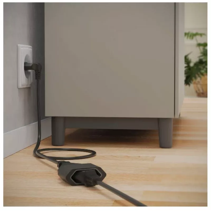 Hama 00223266 Stromverlängerung 3 m 1 AC-Steckdose(n) Innenbereich Schwarz