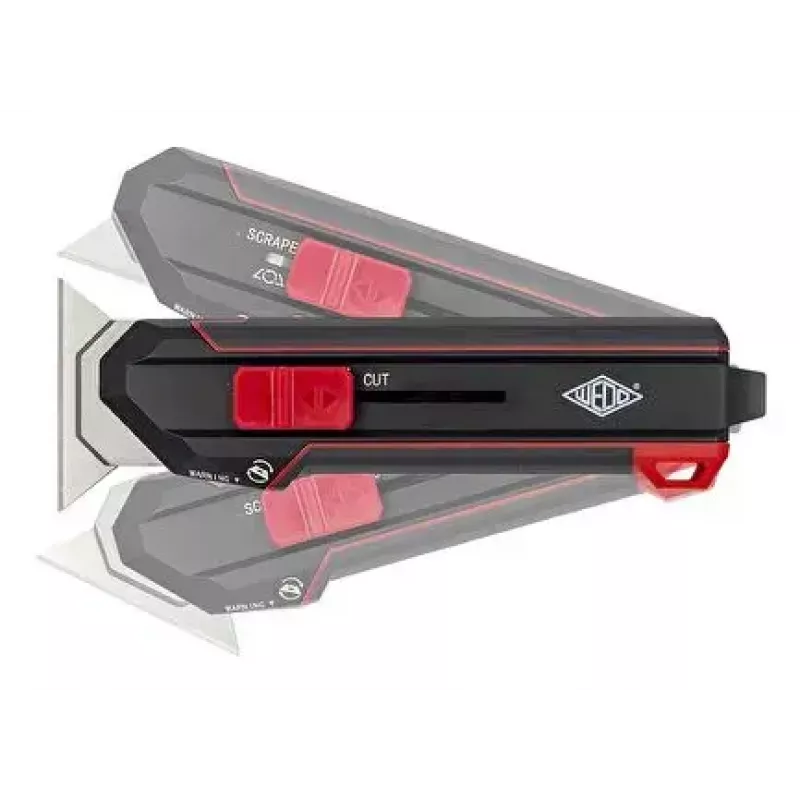 Universalmesser WEDO 78 822 Schwarz Rot Abbrechklinge 50 mm 175 mm