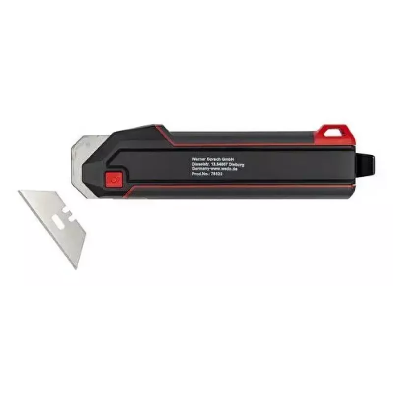 Universalmesser WEDO 78 822 Schwarz Rot Abbrechklinge 50 mm 175 mm
