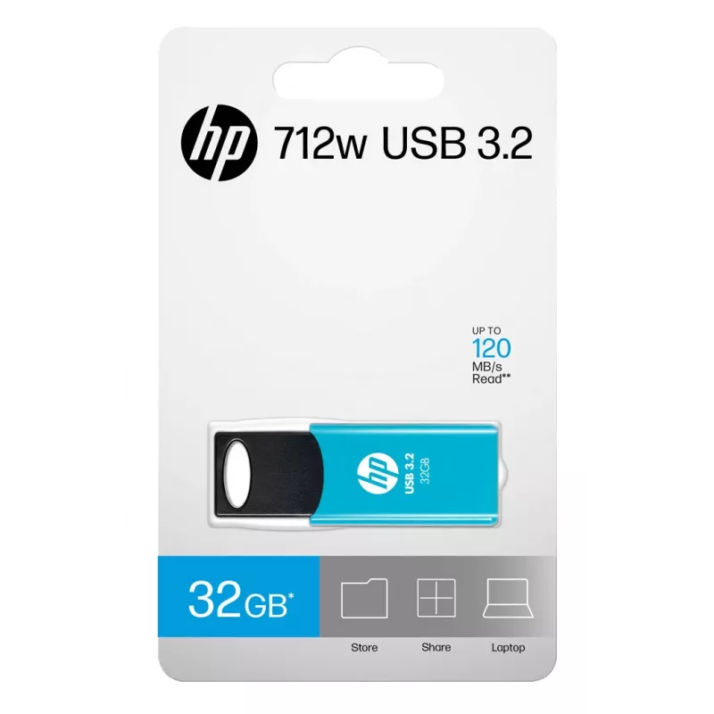 HP 712w USB-Flash-Laufwerk 32 GB USB Typ-A 3.2 Gen 1 (3.1 Gen 1) Blau