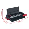 GBC CombBind® CB12 manuelle Bindemaschine, Kammbindegerät, manuell, 165 Blatt, Schwarz, Rot