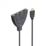 Hama 00205101 HDMI-Kabel 0,55 m HDMI Typ A (Standard) 3 x HDMI Typ A (Standard) Schwarz