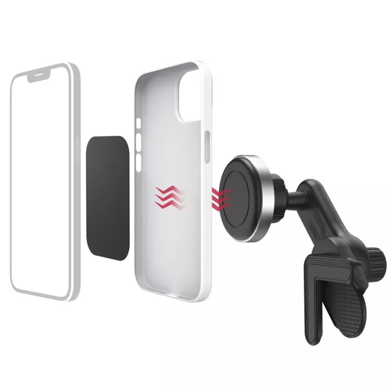 Hama 00201988 Halterung Aktive Halterung Mobiltelefon/Smartphone Schwarz, Silber