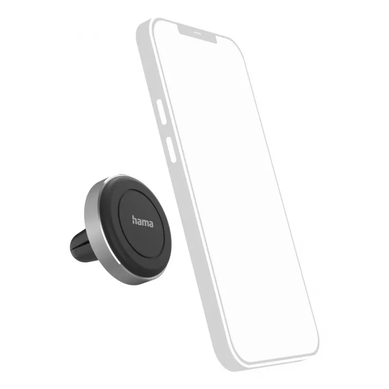 Hama Magnet Passive Halterung Mobiltelefon/Smartphone Schwarz, Silber