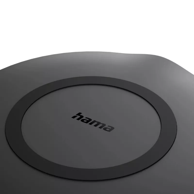 Hama 00201746 mobiles Ladegerät Smartphone Schwarz AC Kabelloses Laden Schnellladefunktion Innenbereich