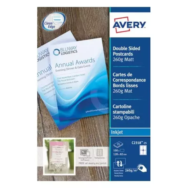 Druckpapier A4 Avery C2318-25I