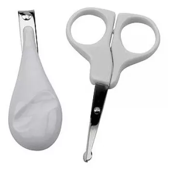Nagelschere/-knipser Olympia BS 869 weiß — kompaktes Manikürewerkzeug, Verpackung 119×17×209 mm