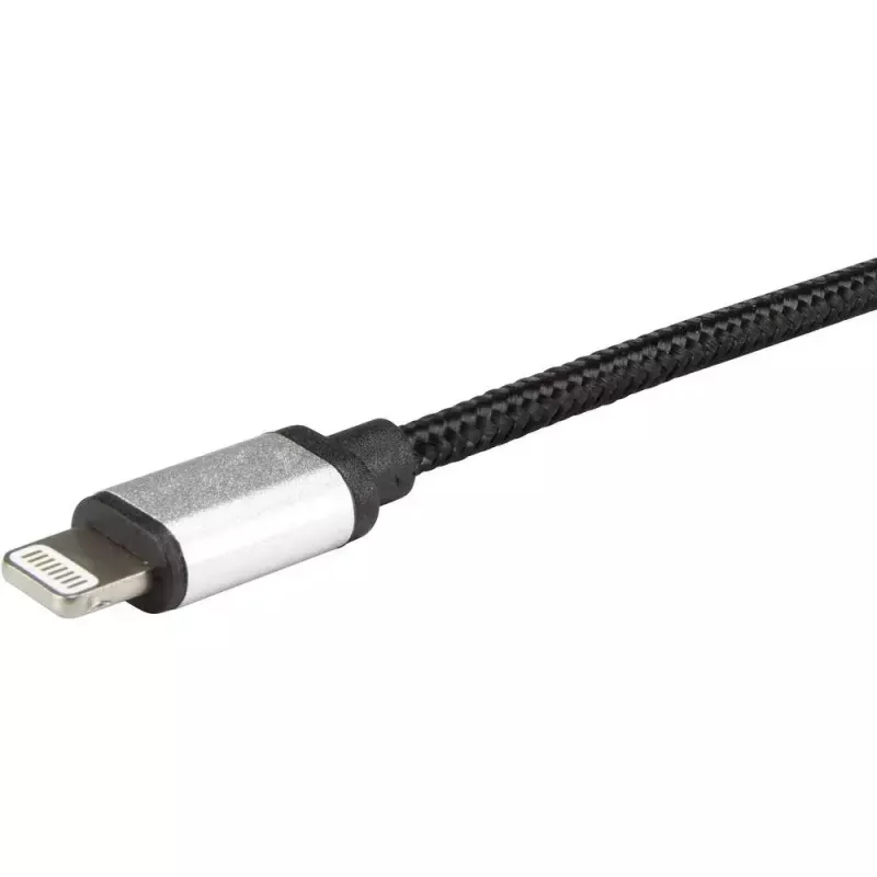 Lightning-Kabel Renkforce RF-4683966 3m Schwarz Silber
