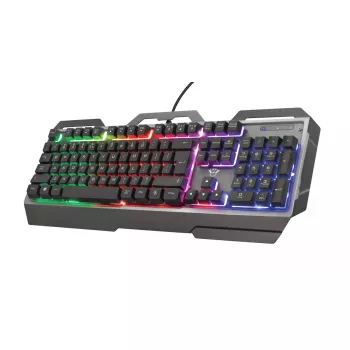 Gaming-Tastatur Trust GXT 856 Torac USB QWERTZ Deutsch Schwarz RGB LED