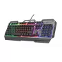 Gaming-Tastatur Trust GXT 856 Torac USB QWERTZ Deutsch Schwarz RGB LED