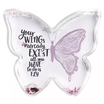 Hama Butterfly Einzelbilderrahmen Pink, Transparent