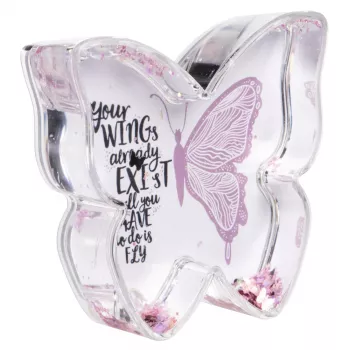 Hama Butterfly Einzelbilderrahmen Pink, Transparent