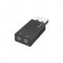 Hama 00200323 Adapter USB auf 2x3,5 mm Schwarz