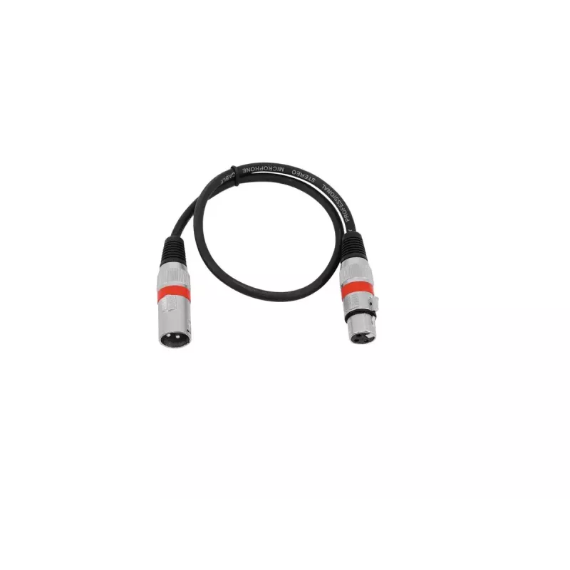 Audiokabel Omnitronic 30220401 0,5 m XLR 3-polig Schwarz