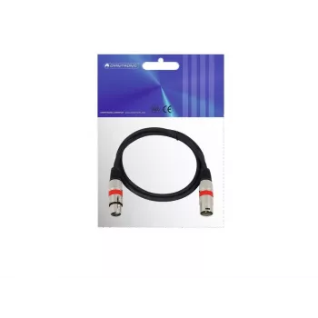 Audiokabel Omnitronic 30220406 1m XLR 3-polig Schwarz